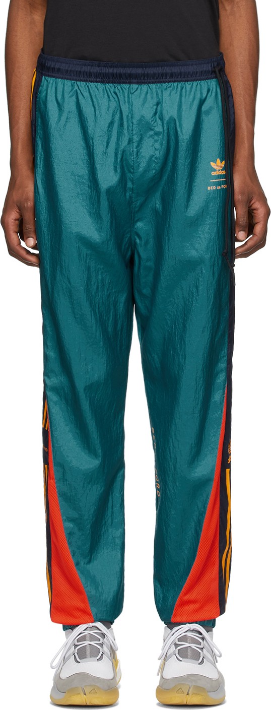 BED J.W. FORD Green & Multicolor adidas Originals Edition Track Pants