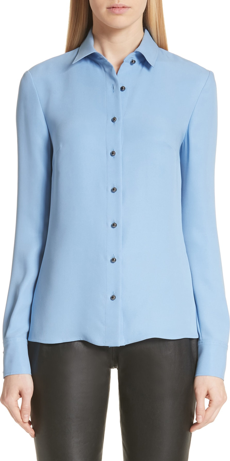 St. John Silk Georgette Shirt