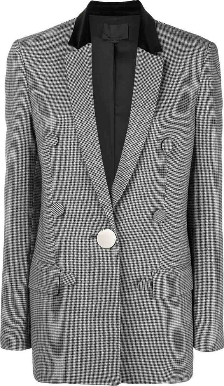 Alexander Wang plaid fitted blazer
