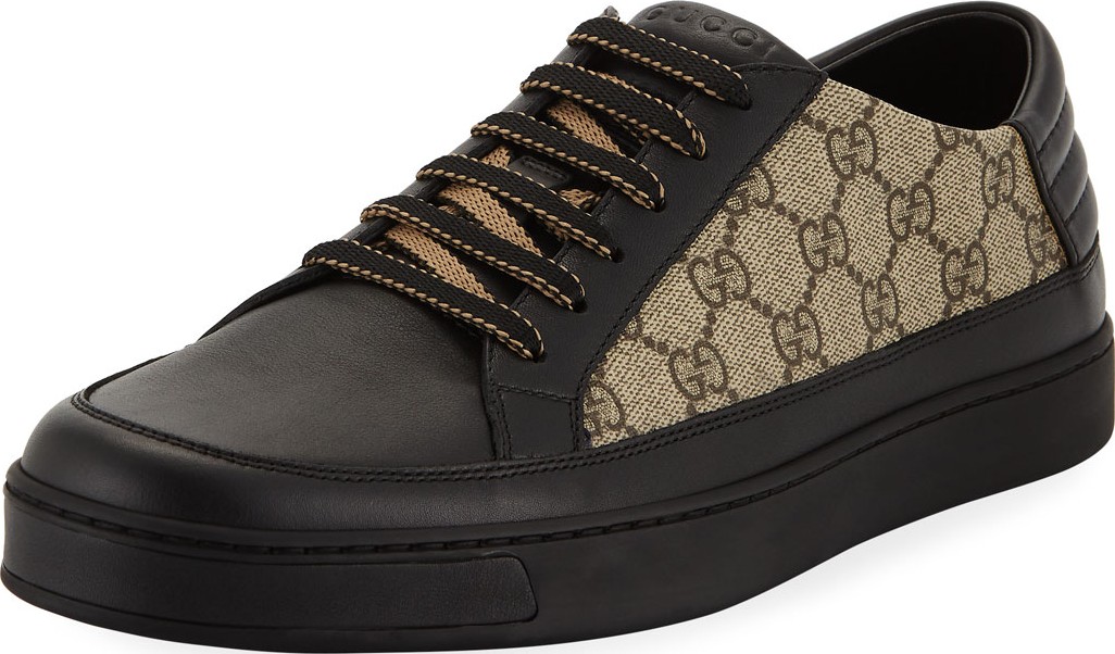Gucci Men's Common GG Supreme Low-Top Sneakers