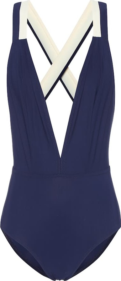 Karla Colletto Katherine cross-back swimsuit