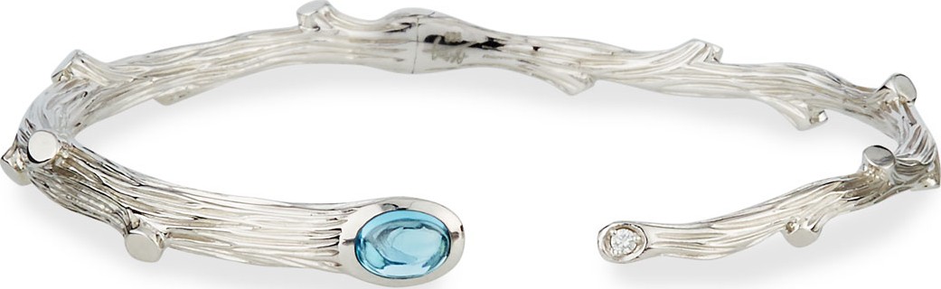 Michael Aram Enchanted Forest Blue Topaz & Diamond Bracelet