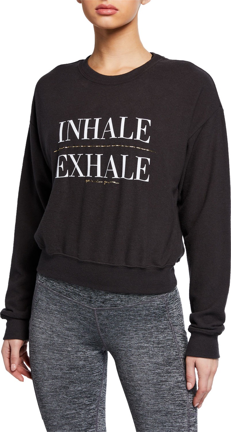 Spiritual Gangster Inhale Malibu Graphic Crewneck Sweatshirt