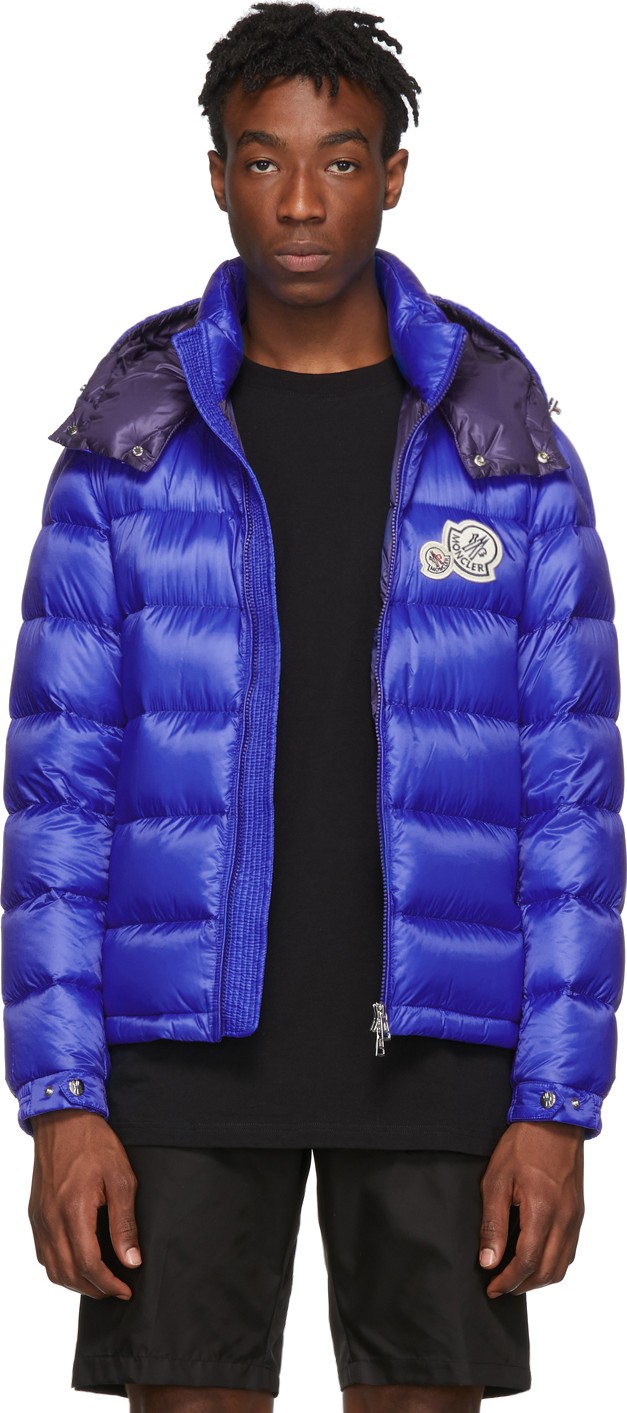 Moncler Blue Down Bramat Jacket