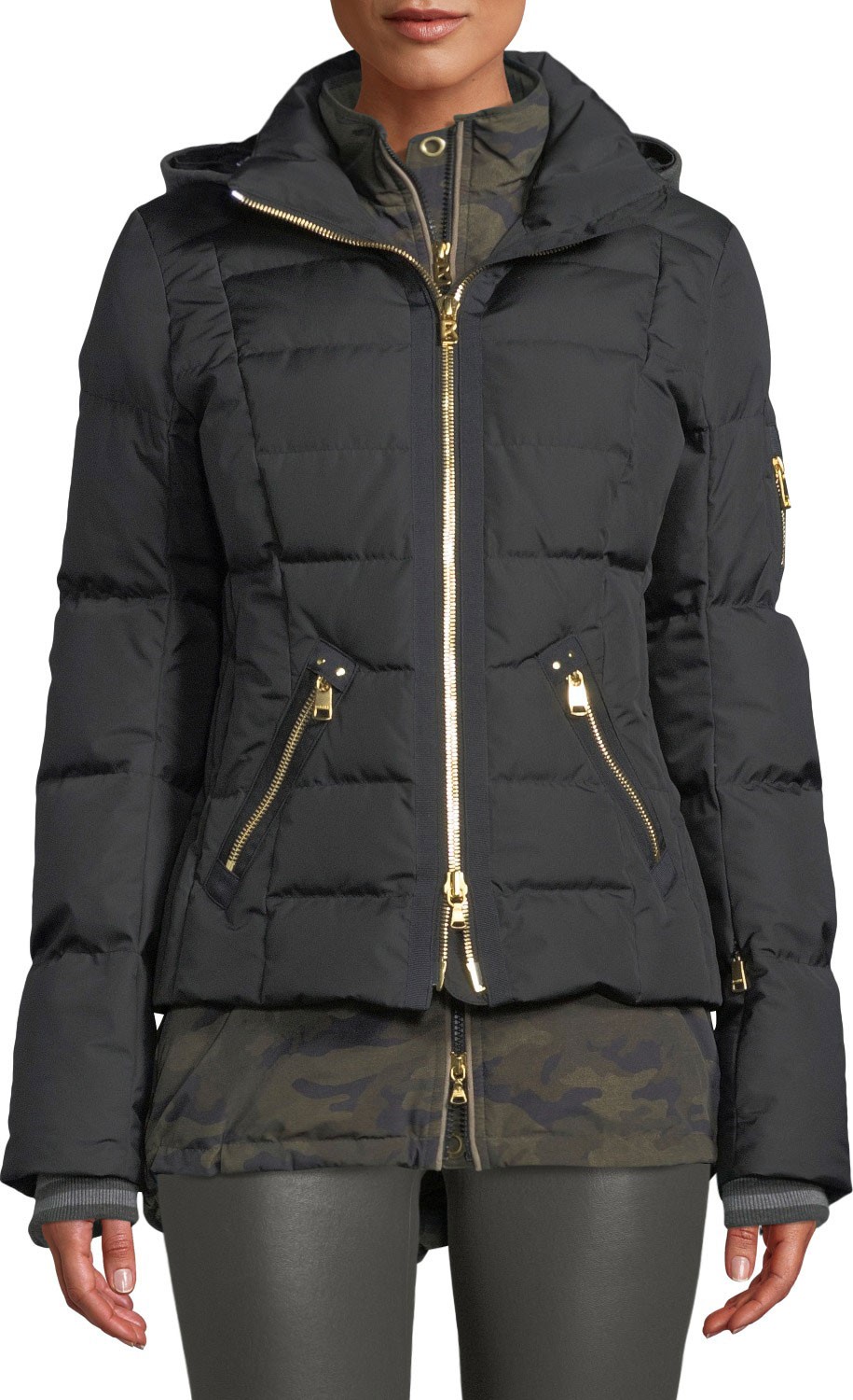 Bogner Dina Four-Piece Puffer Coat w/ Detachable Hood & Fur