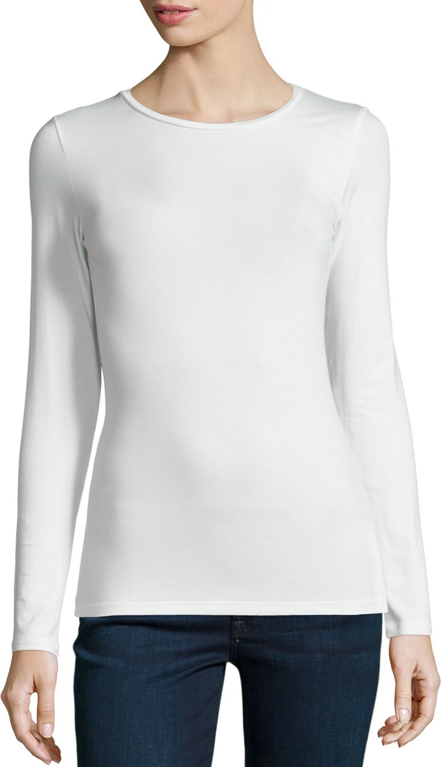 Majestic Soft Touch Crewneck Top