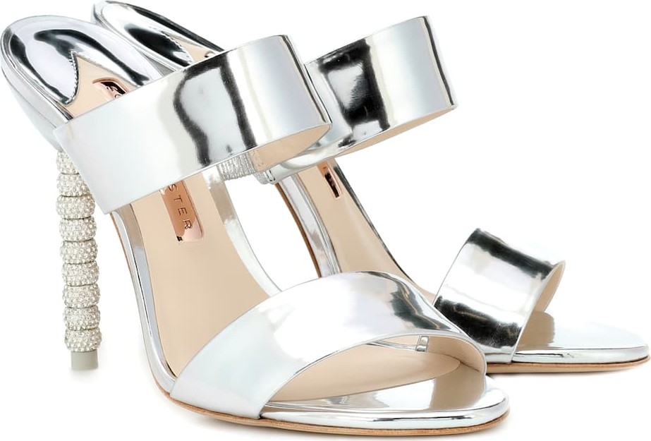 Sophia Webster Rosalind embellished leather mules