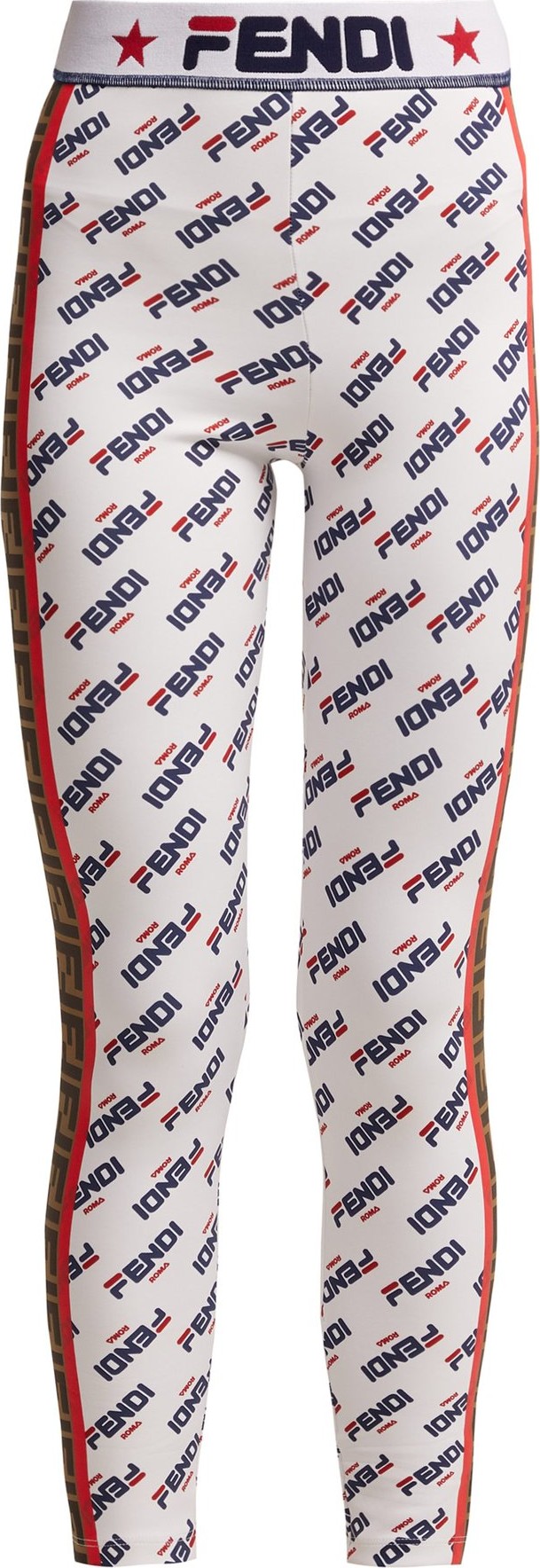 Fendi Mania logo-patterned leggings