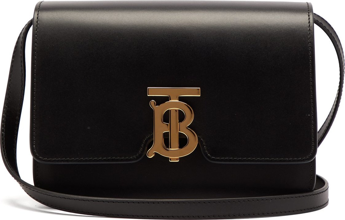 Burberry London England TB momogram leather cross-body bag