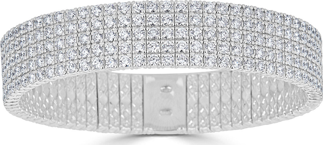 ZYDO 18k Wide Stretch Diamond Bracelet
