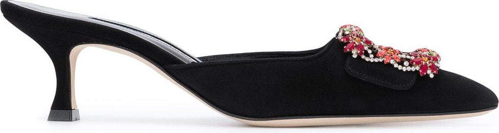 Manolo Blahnik - Maysale Crystal 50mm mules