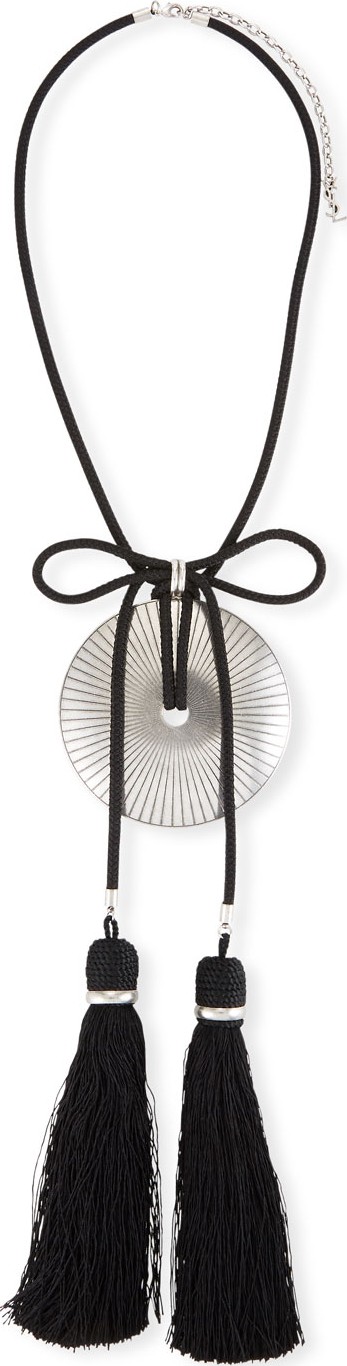 Saint Laurent Passementerie Lambskin Leather Tassel Collar