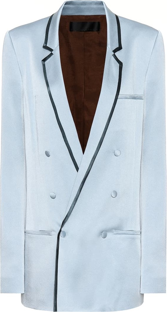 Haider Ackermann Satin-crêpe blazer