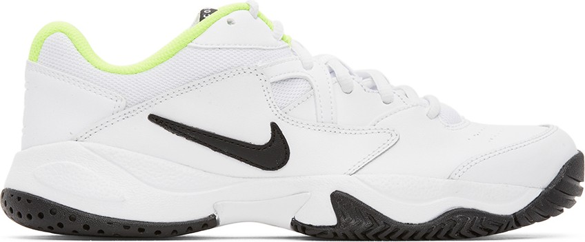 Nike White & Black NikeCourt Lite 2 Sneakers