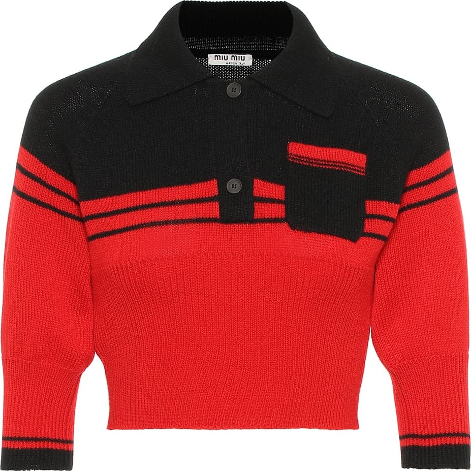 Miu Miu Cropped cashmere sweater