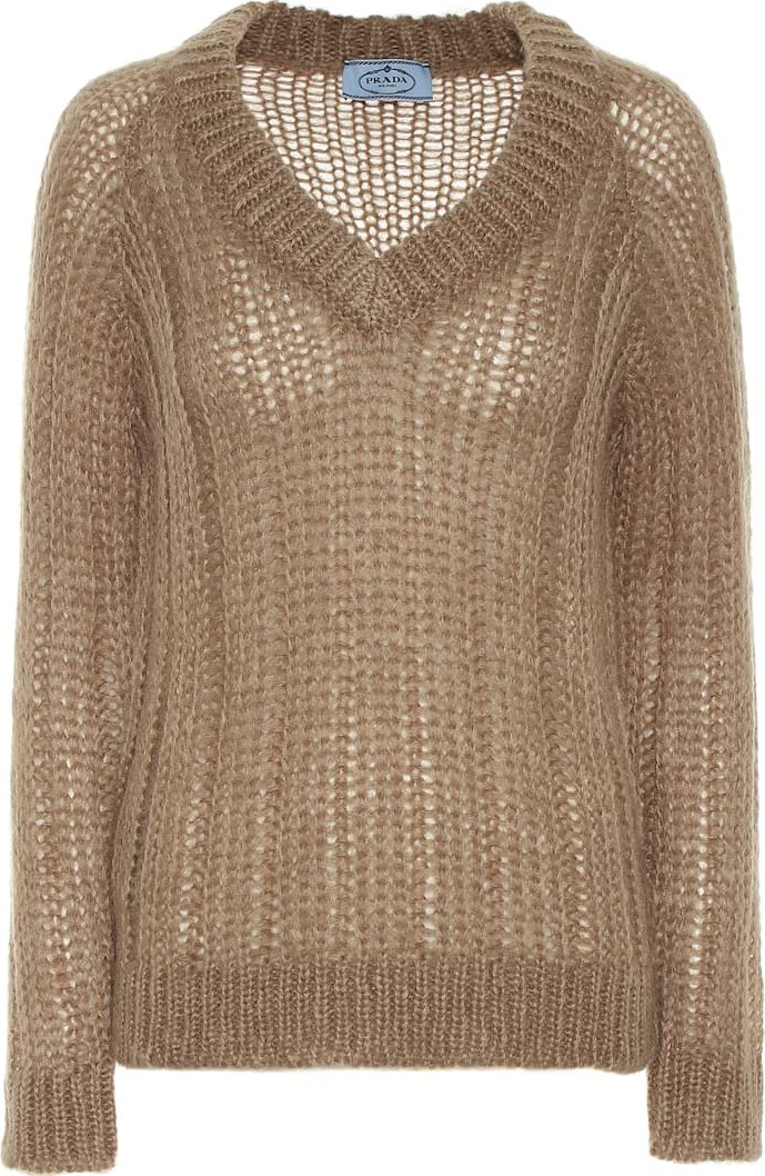 Prada Mohair and wool-blend sweater
