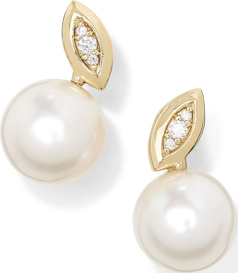 IPPOLITA 18k Nova Diamond & Pearly Stud Earrings