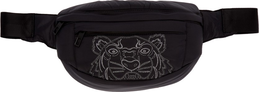 KENZO Black Kampus Tiger Bum Bag