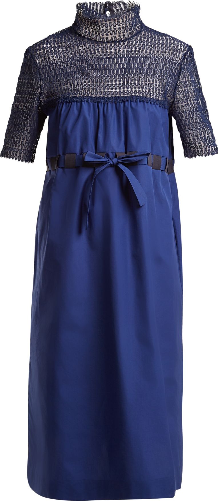 Thierry Colson Elizabethan contrast-panel cotton dress
