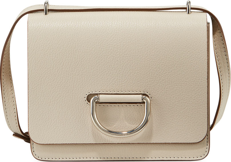 Burberry London England Small D-Ring Leather Crossbody Messenger Bag