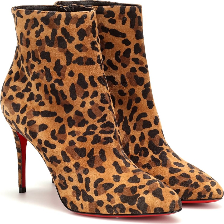 Christian Louboutin Eloise 85 calf hair ankle boots