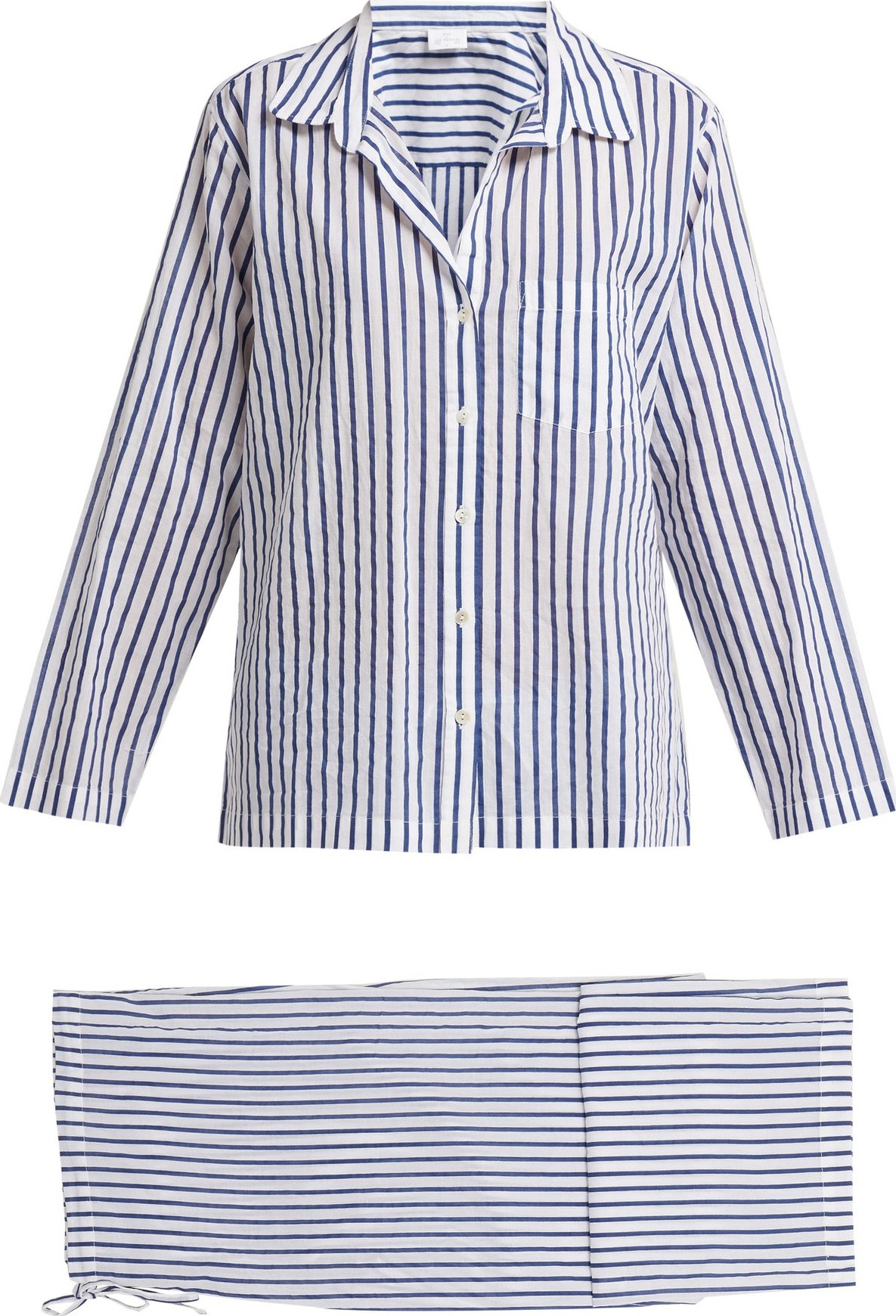 Pour Les Femmes Striped cotton pyjama set