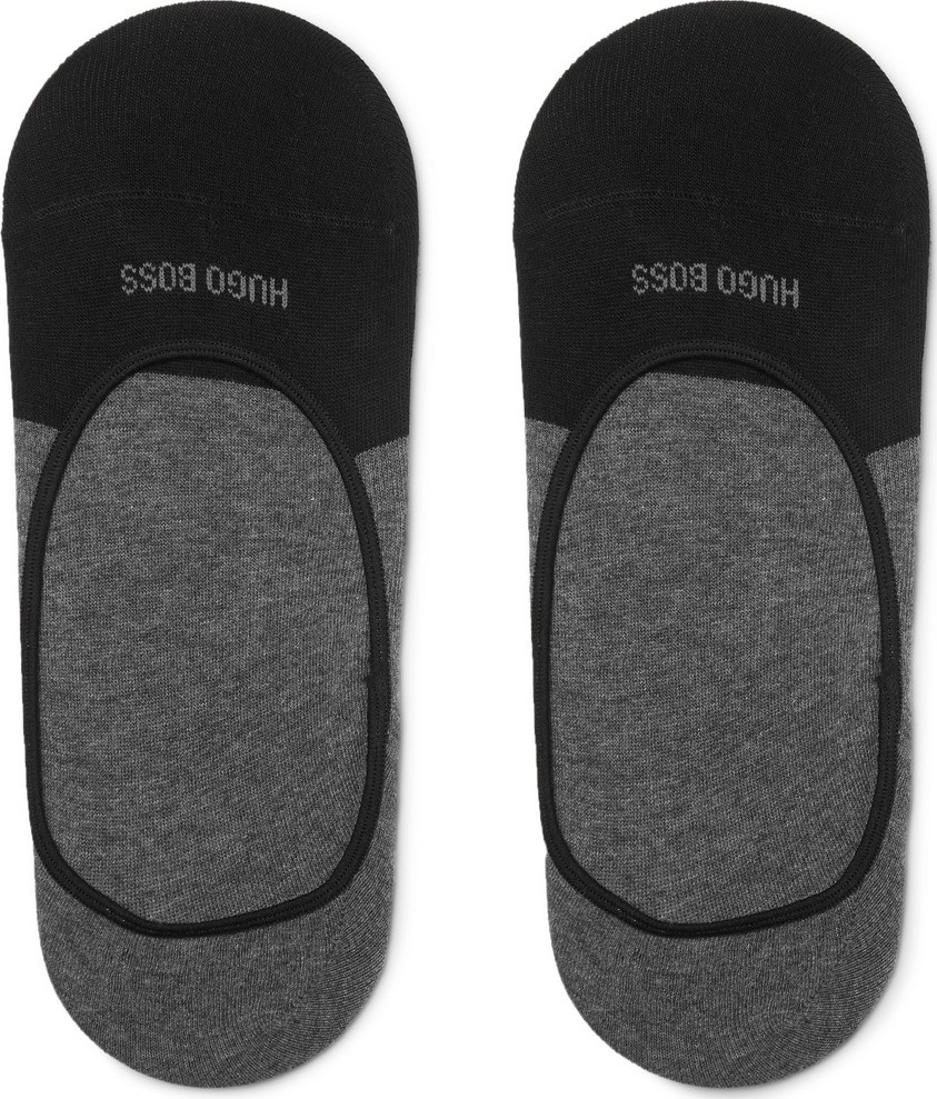 HUGO BOSS Stretch Cotton-Blend No-Show Socks
