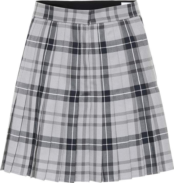 Thom Browne Checked wool-blend skirt