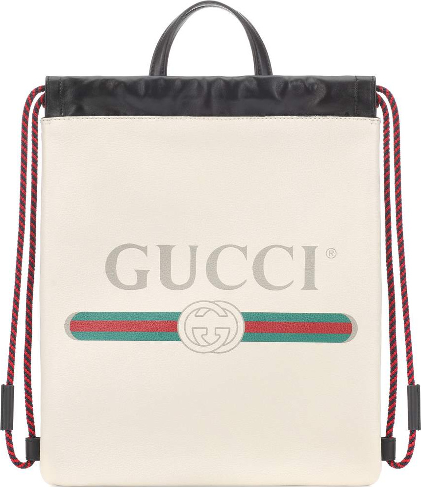 Gucci Gucci Print leather backpack