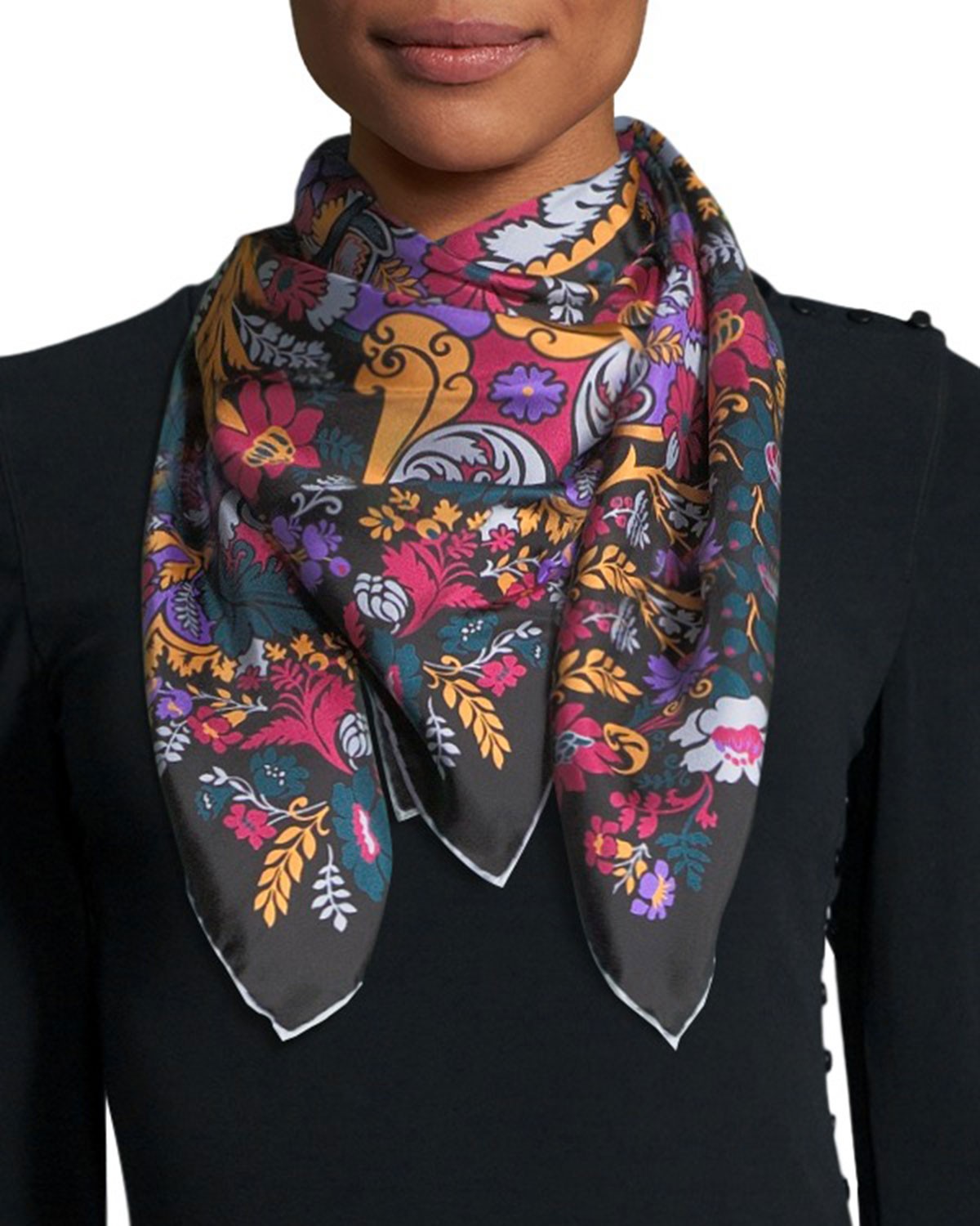 Liberty London Marcella Silk Twill Scarf