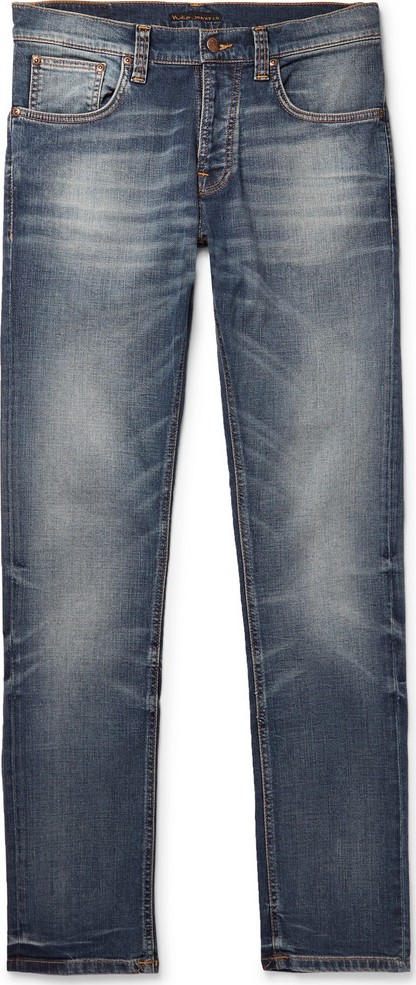 Nudie Jeans Grim Tim Slim-Fit Organic Stretch-Denim Jeans