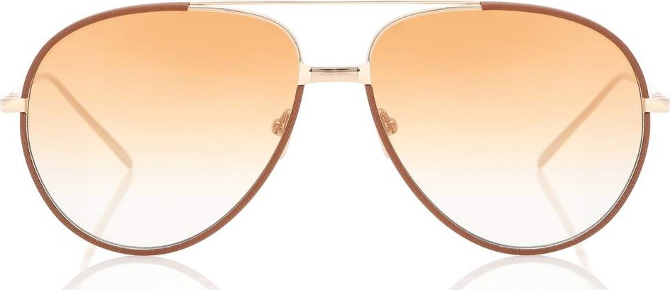 Linda Farrow 817 C8 aviator sunglasses