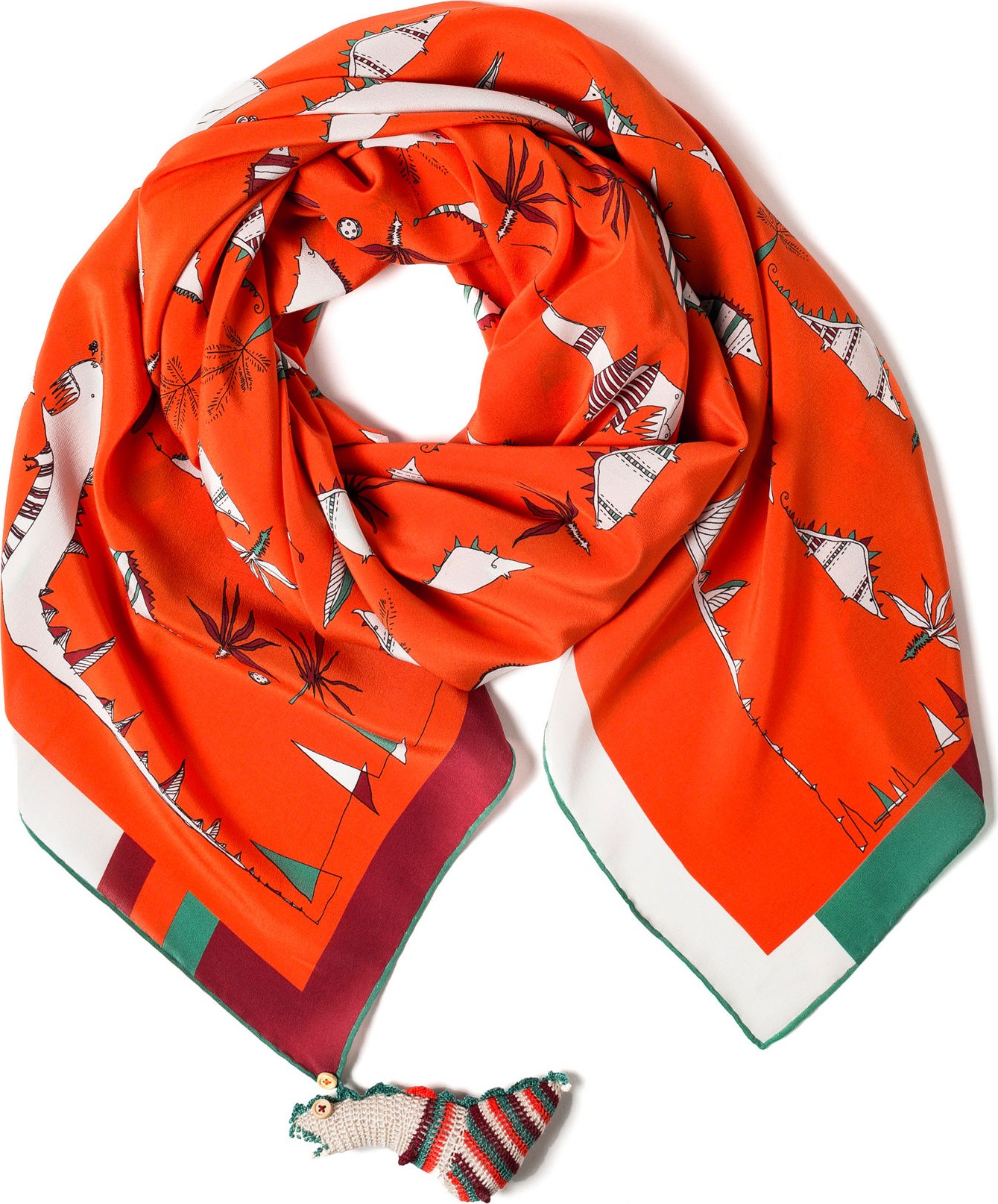 rumisu Wild Rumpus Printed Silk Scarf