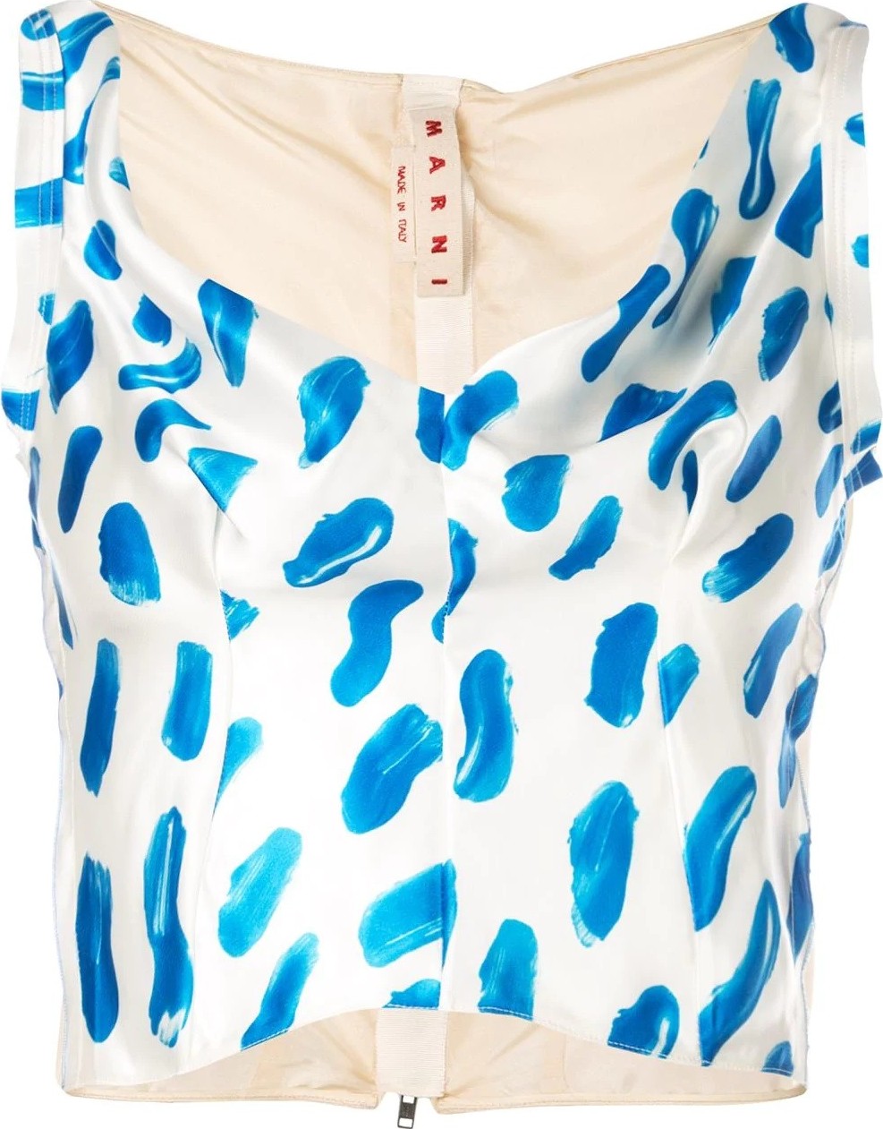 Marni brush stroke print top