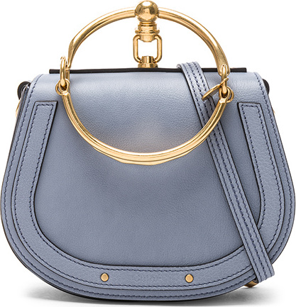 Chloe Small Nile Calfskin & Suede Bracelet Bag
