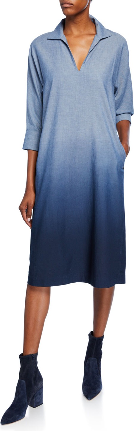 Lafayette 148 New York Dalton Wide-Leg Leopold Linen Pants