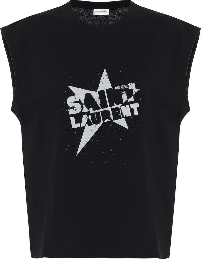 Saint Laurent Logo cotton T-shirt
