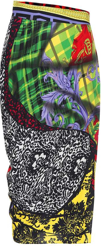 Versace Printed pencil skirt