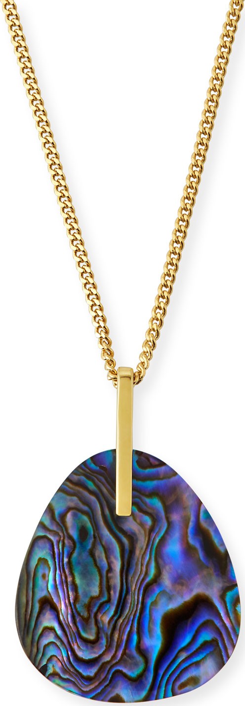 Isabel Marant Etoile Plated Shell-Pendant Necklace