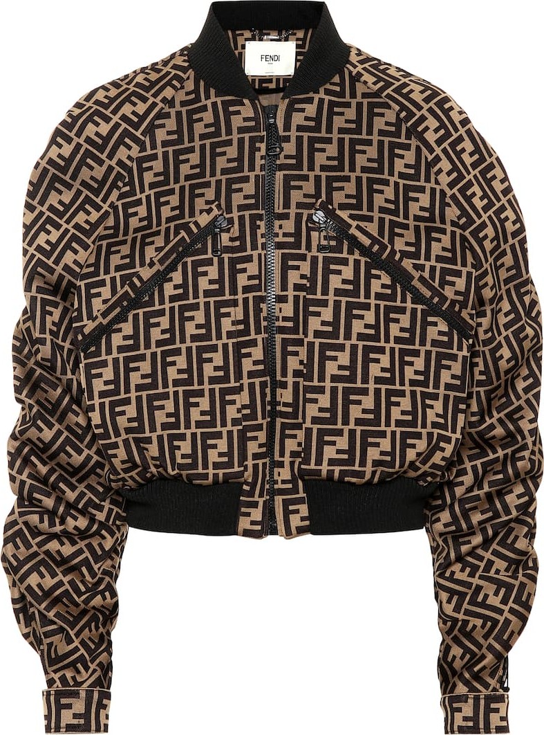 Fendi Jersey bomber jacket