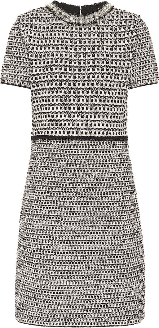 Tory Burch Embellished tweed dress