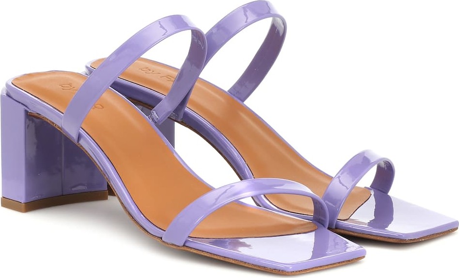 By Far Tanya patent leather mules