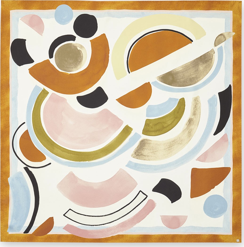 Lafayette 148 New York Pastiche Brushstrokes Silk Scarf