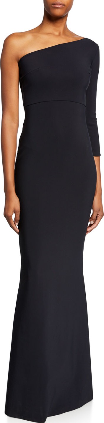 La Petite Robe di Chiara Boni Hedval One-Sleeve Column Gown