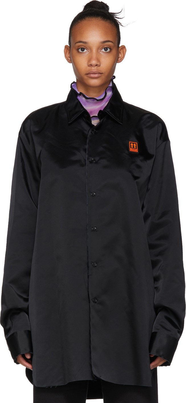 Off White Black Scaffolding Over Shirt