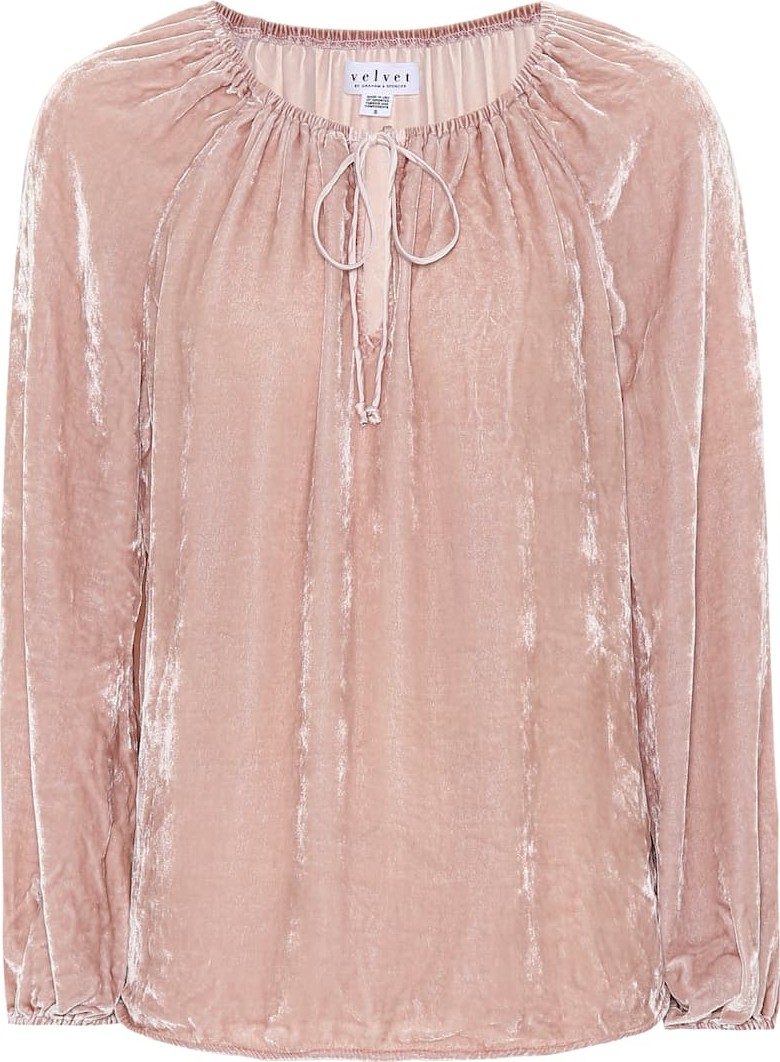 Velvet By Graham & Spencer Rebecca velvet top