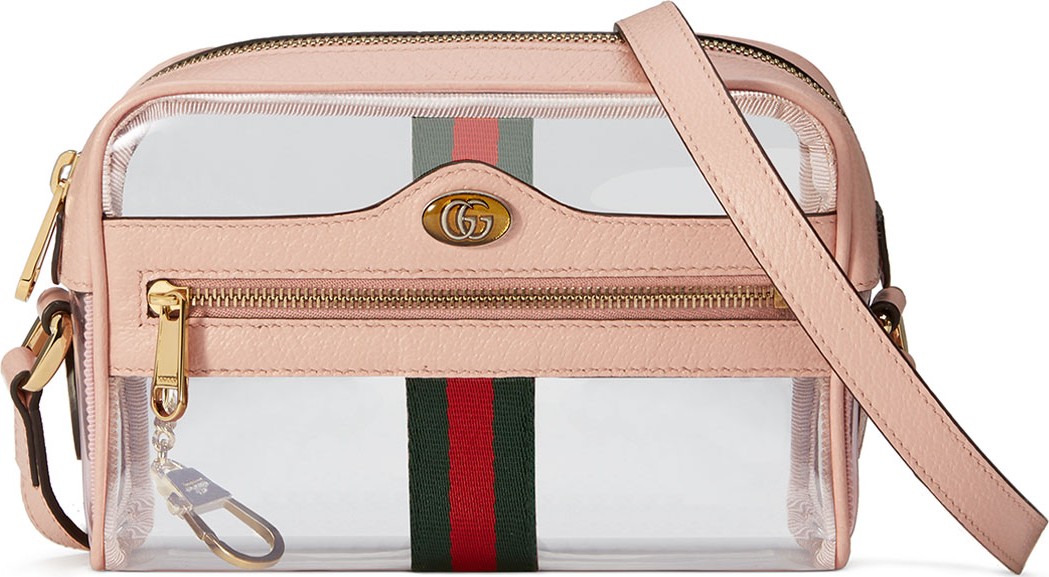 Gucci Ophidia Mini See-Through PVC Camera Crossbody Bag