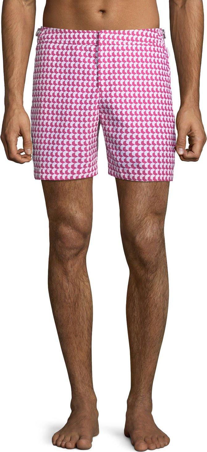 Orlebar Brown Men's Bulldog Aruba Printed Swim Trunks
