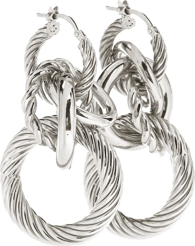 Bottega Veneta Sterling silver hoop earrings