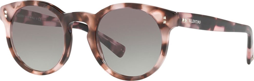 Valentino Round Acetate Sunglasses